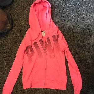 PINK zip up (hot pink)